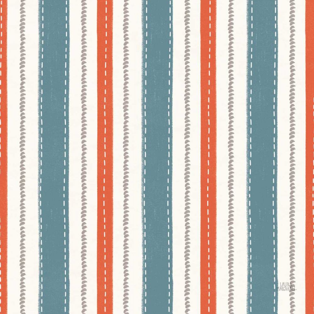 Seaside Village Pattern IXA art print by Laura Marshall for $57.95 CAD