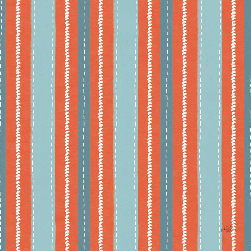 Seaside Village Pattern IXB art print by Laura Marshall for $57.95 CAD