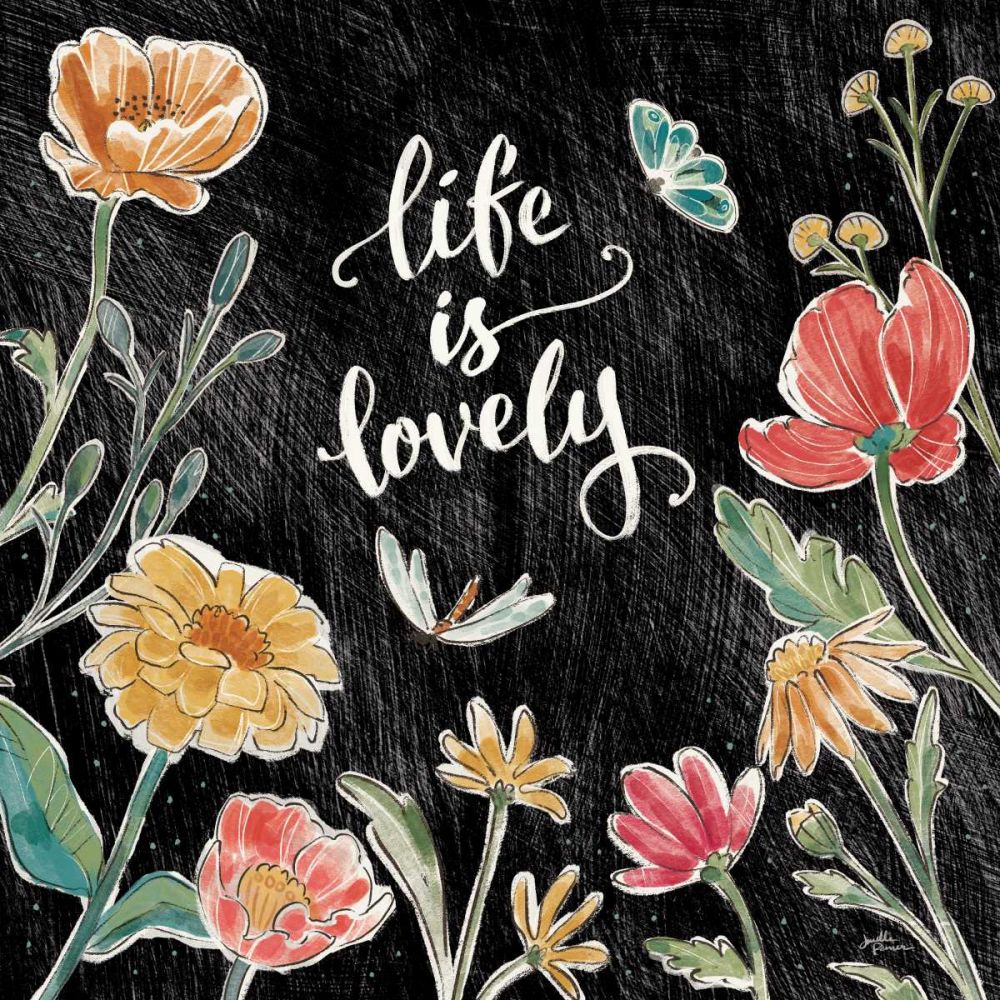 Boho Field IV Black art print by Janelle Penner for $57.95 CAD