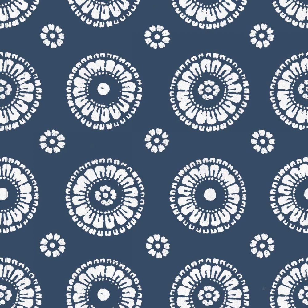 Free Bird Laos Pattern Indigo art print by Daphne Brissonnet for $57.95 CAD
