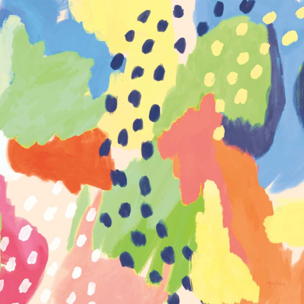 Bright Life I Blue Green Crop art print by Mary Urban for $57.95 CAD