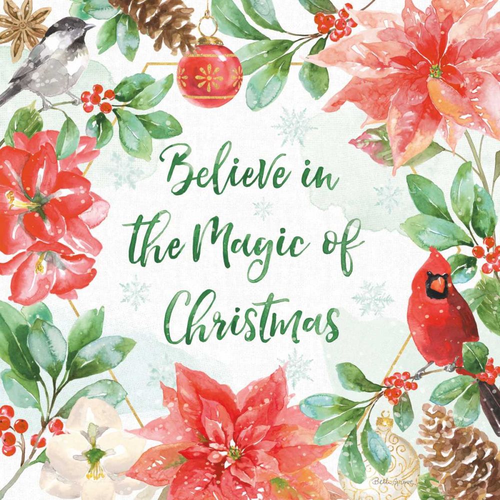 Holiday Flora III art print by Beth Grove for $57.95 CAD