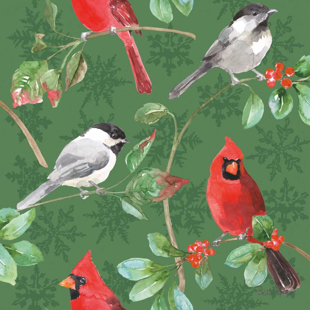 Holiday Flora Pattern IIIB art print by Beth Grove for $57.95 CAD