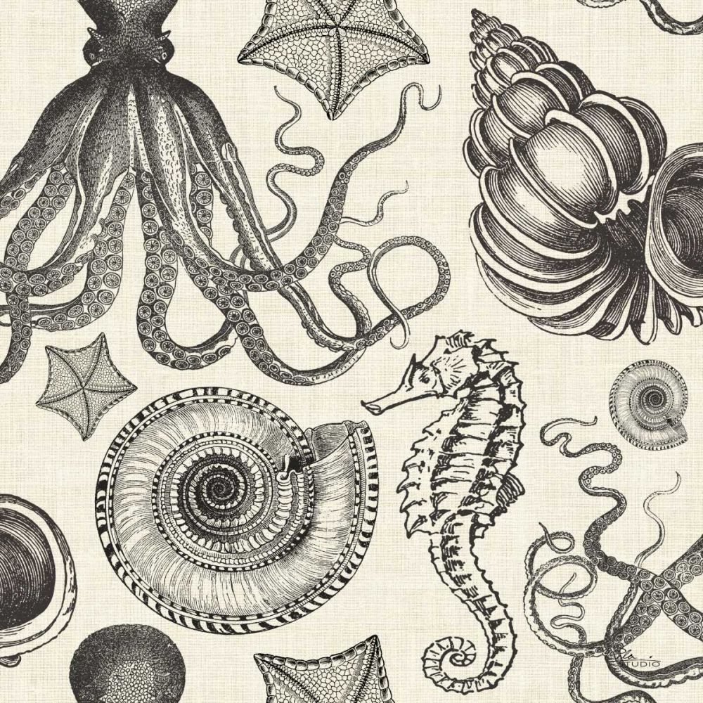 Coastal Farmhouse Pattern IA art print by Pela Studio for $57.95 CAD