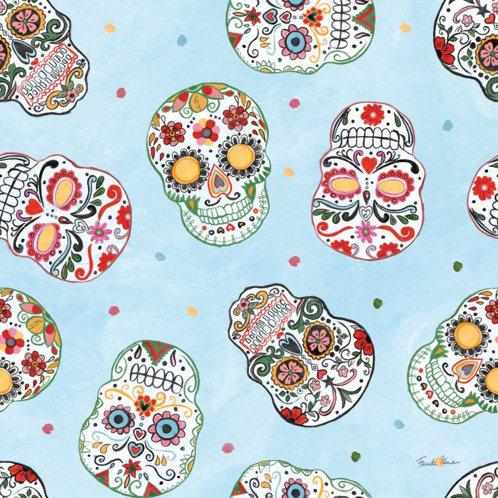 Homage to Frida Pattern IB art print by Farida Zaman for $57.95 CAD