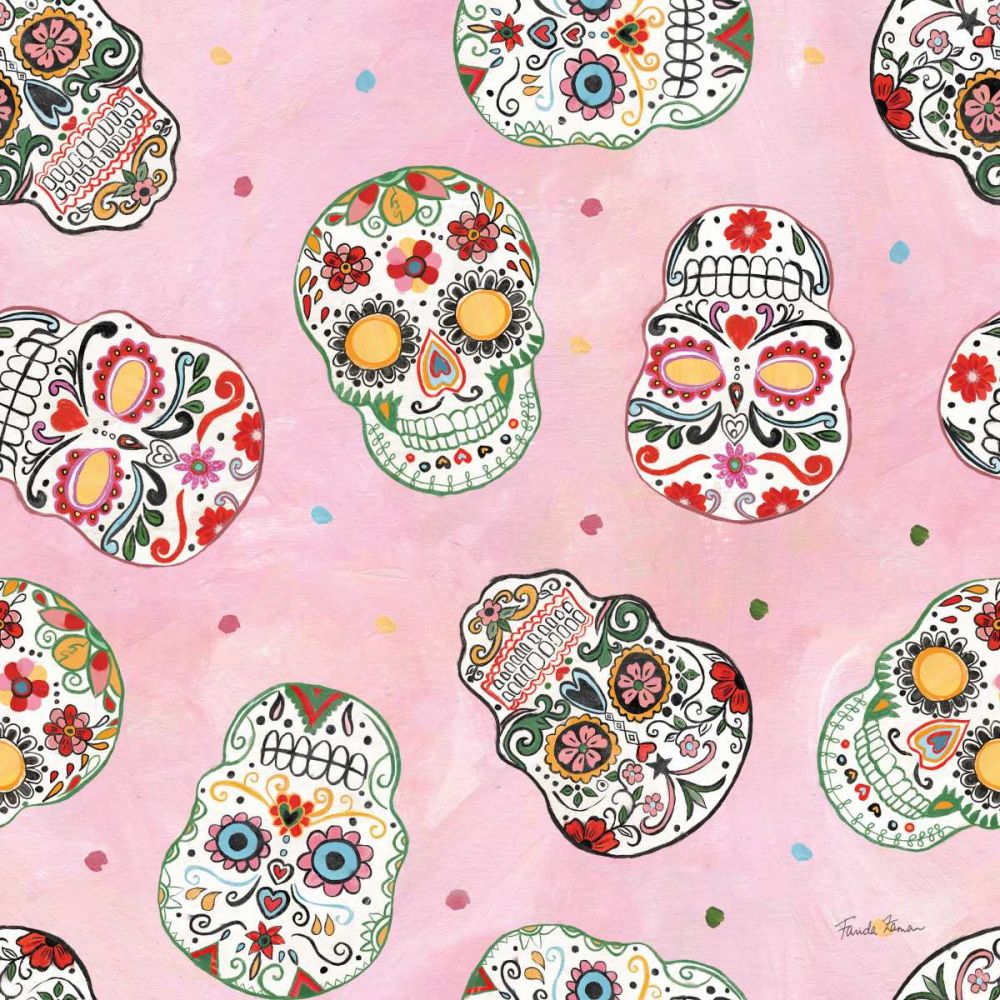 Homage to Frida Pattern IC art print by Farida Zaman for $57.95 CAD