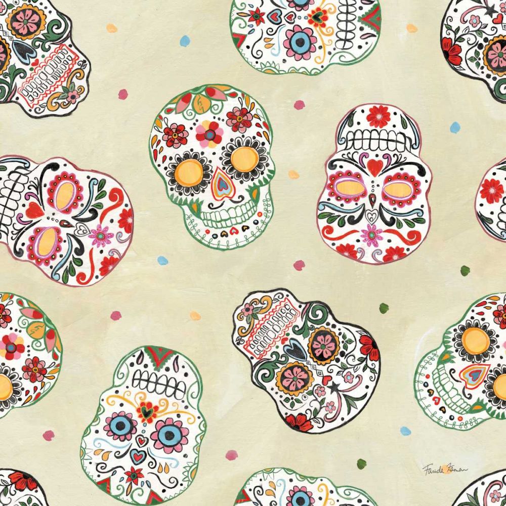 Homage to Frida Pattern IE art print by Farida Zaman for $57.95 CAD