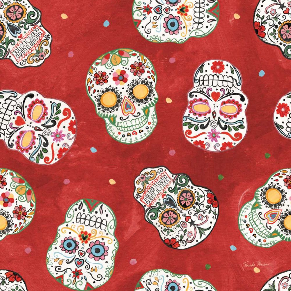 Homage to Frida Pattern IF art print by Farida Zaman for $57.95 CAD