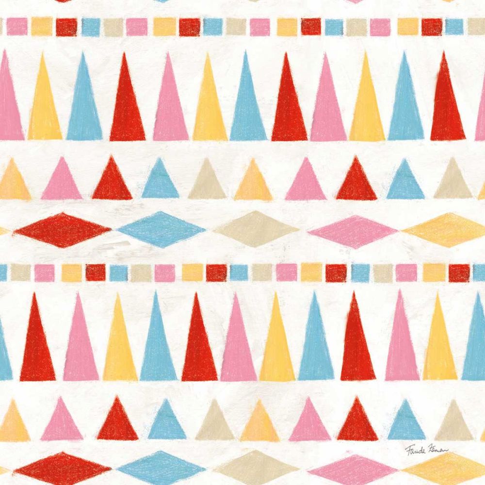 Homage to Frida Pattern IIIA art print by Farida Zaman for $57.95 CAD