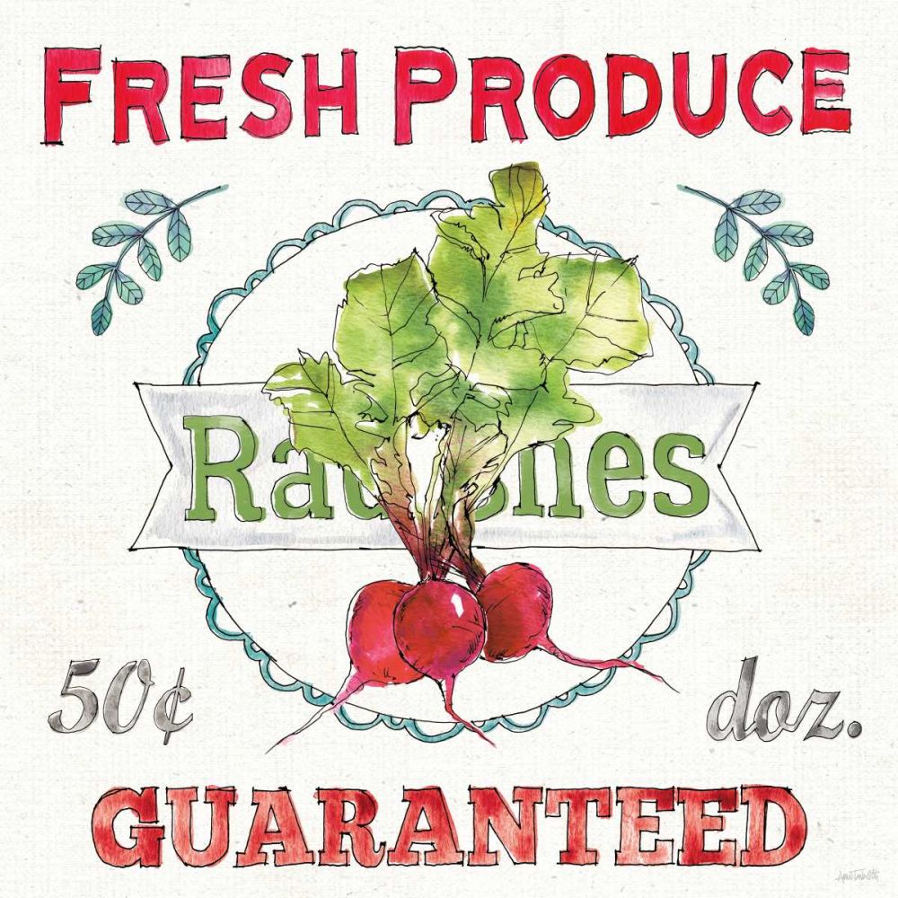 Veggie Market II art print by Anne Tavoletti for $57.95 CAD