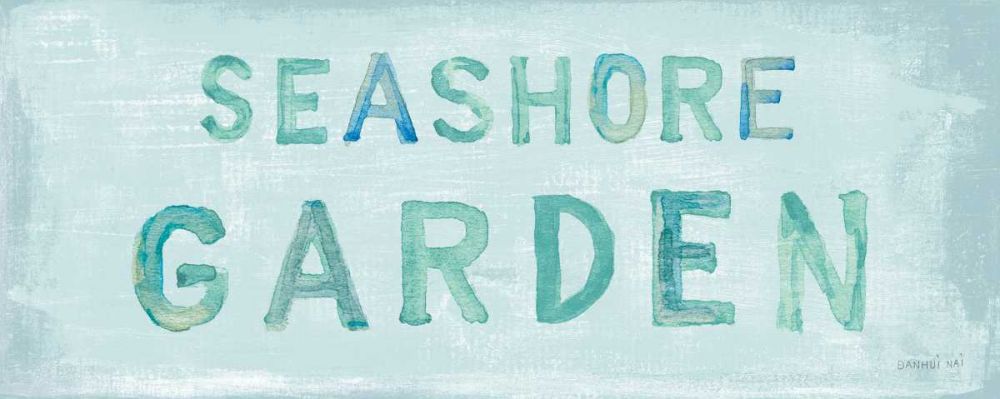 Seashore Garden Sign art print by Danhui Nai for $57.95 CAD