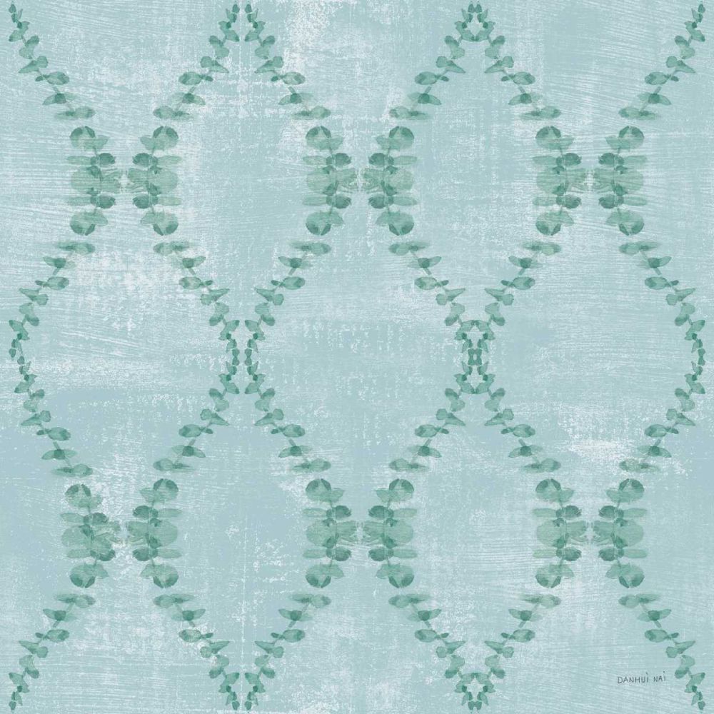 Beach Cottage Floral Pattern IA art print by Danhui Nai for $57.95 CAD