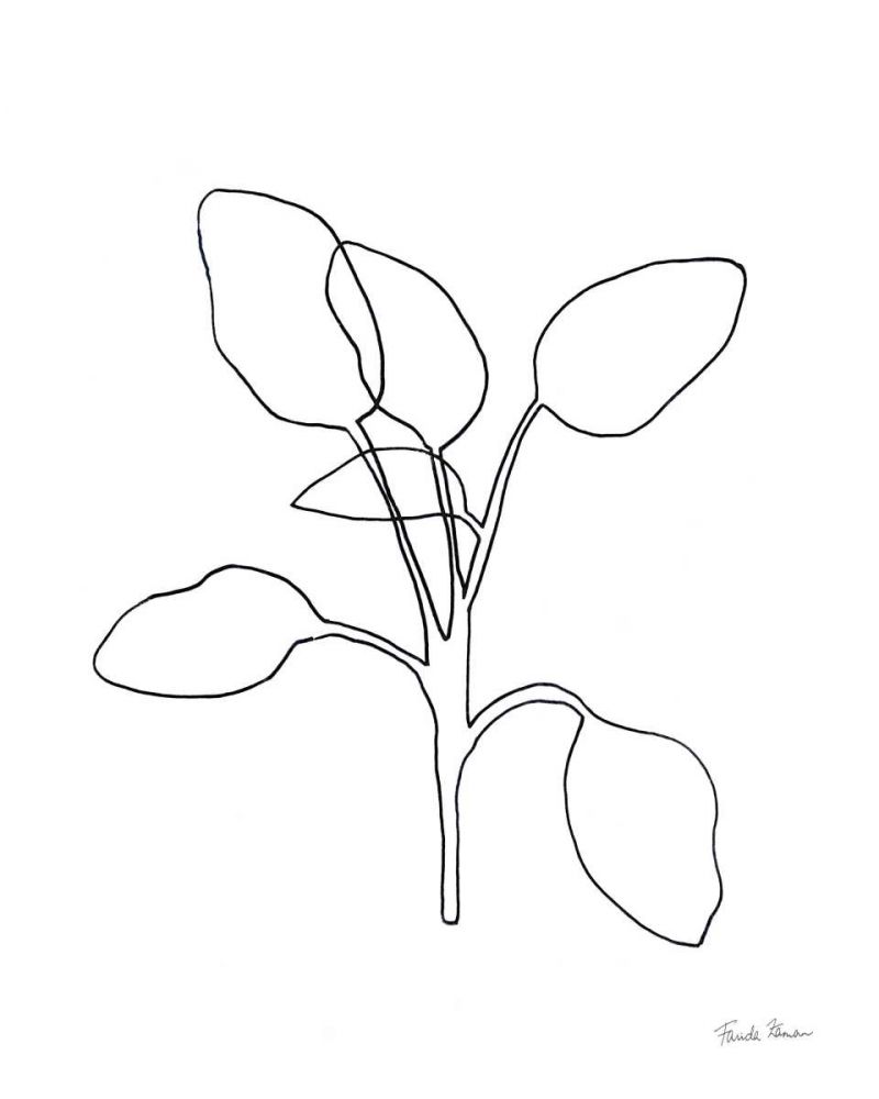 Doodle Leaves III art print by Farida Zaman for $57.95 CAD