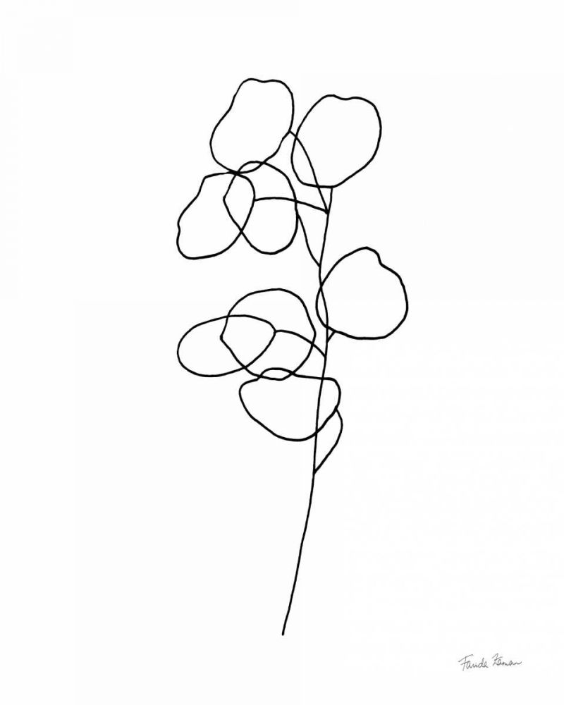 Doodle Leaves IV art print by Farida Zaman for $57.95 CAD