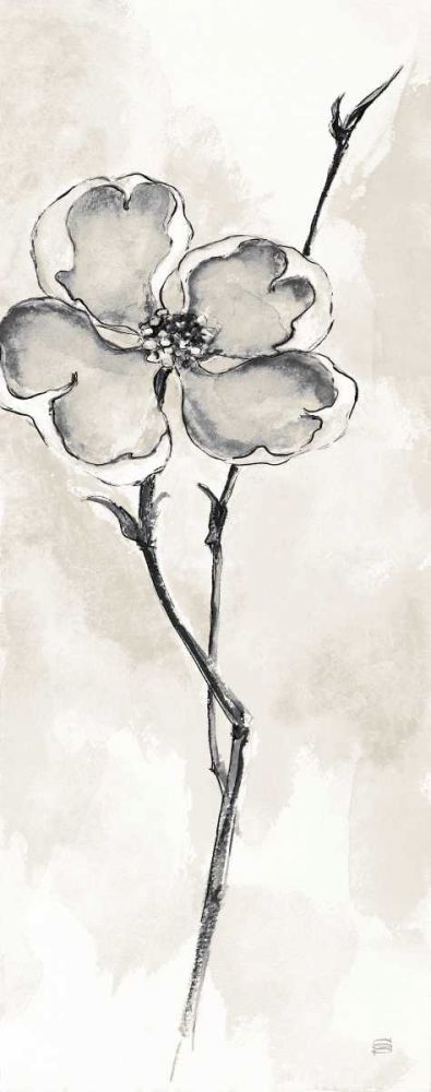 Solitary Dogwood II Taupe art print by Chris Paschke for $57.95 CAD