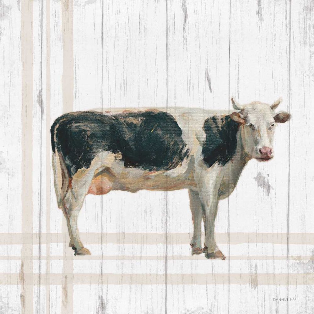 Farm Patchwork V White Wood art print by Danhui Nai for $57.95 CAD