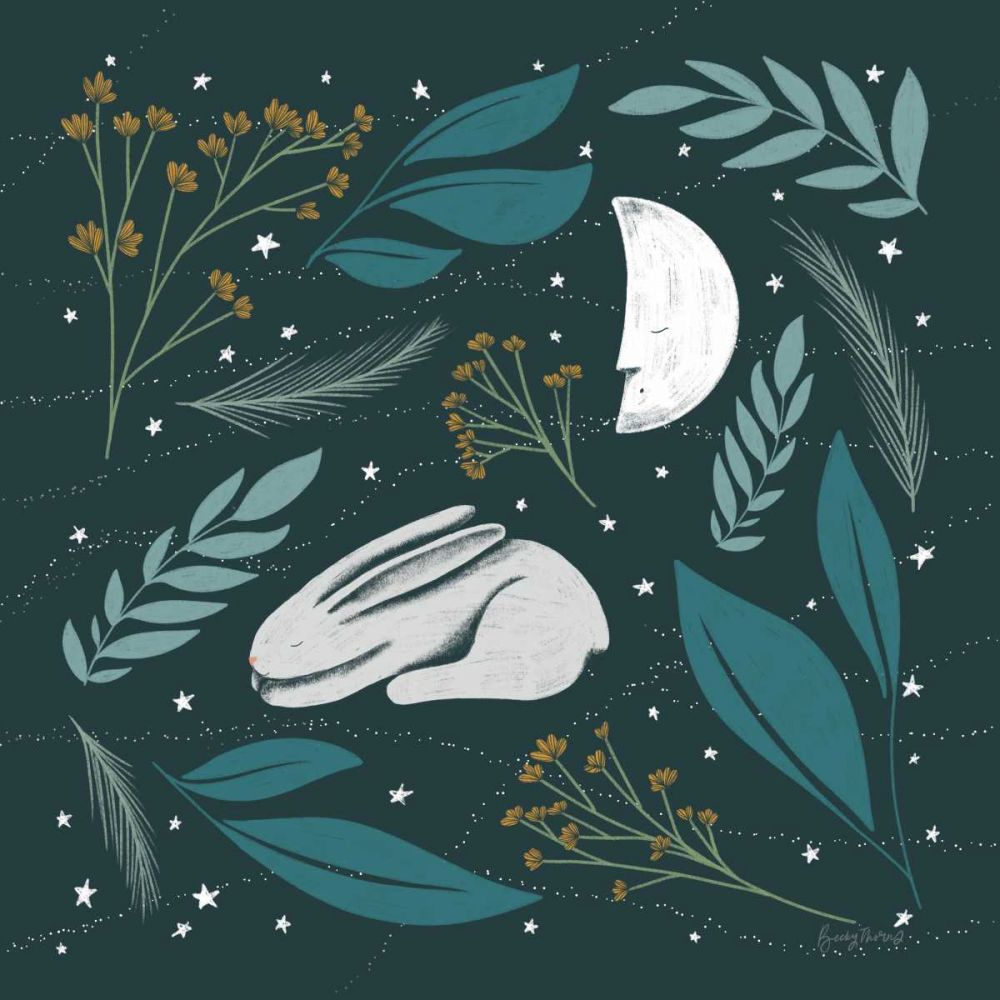 Sweet Dreams Bunny IV art print by Becky Thorns for $57.95 CAD