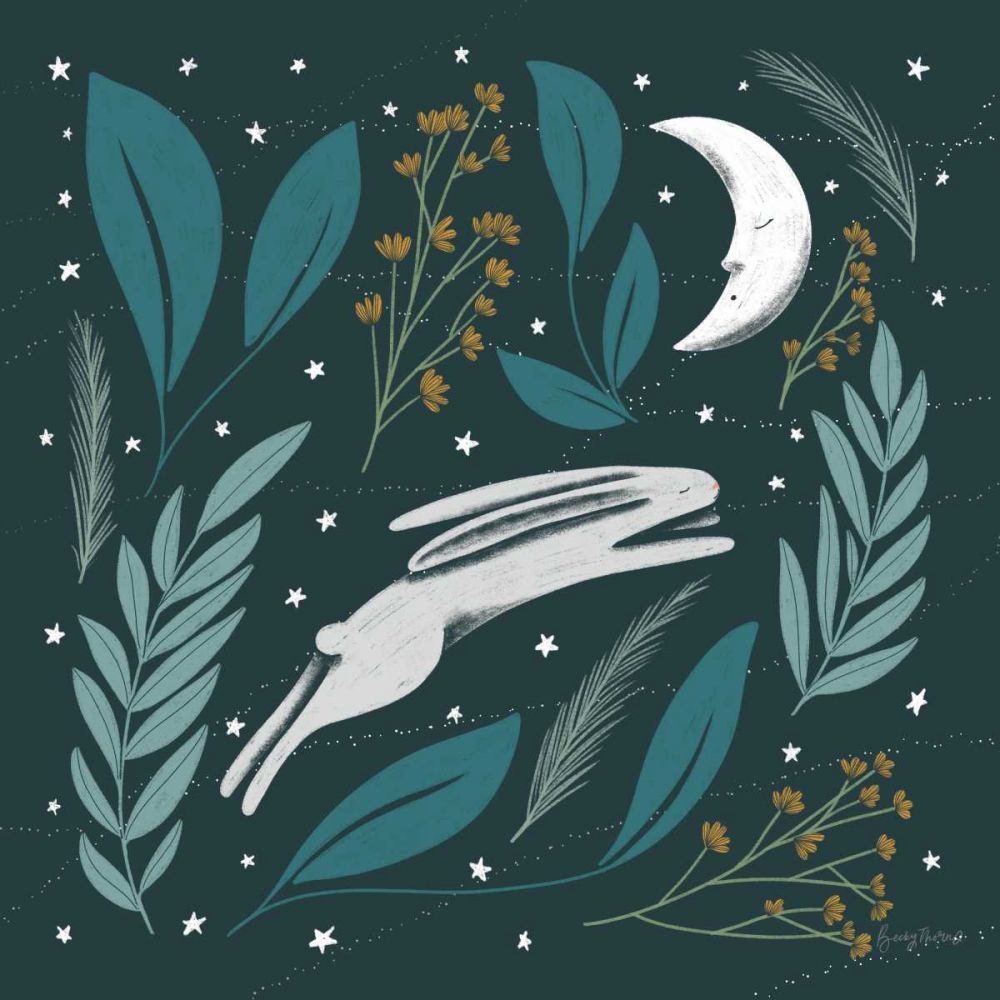 Sweet Dreams Bunny V art print by Becky Thorns for $57.95 CAD