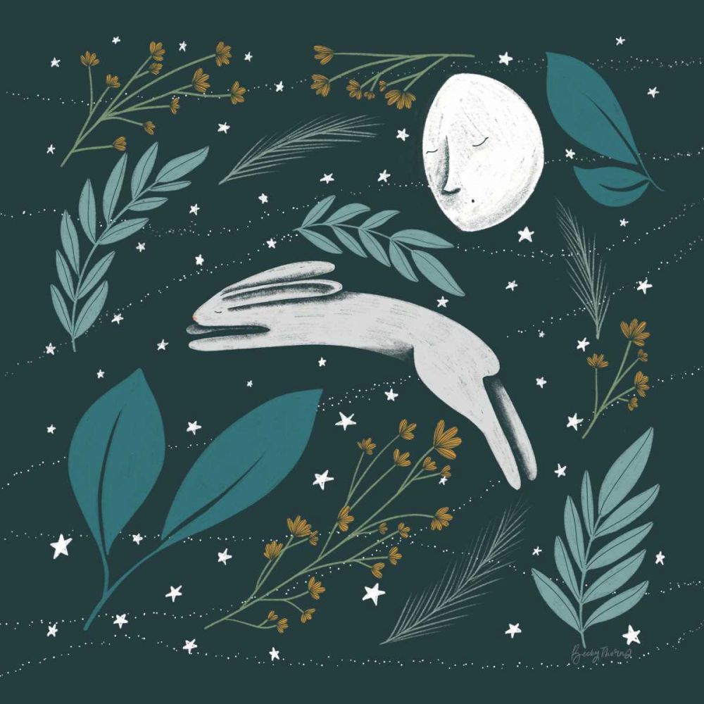 Sweet Dreams Bunny VI art print by Becky Thorns for $57.95 CAD