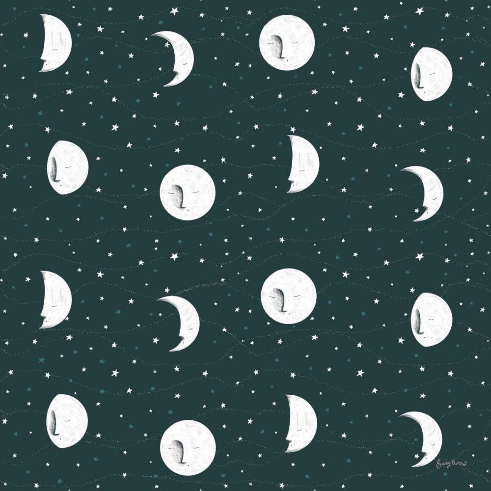Sweet Dreams Bunny Pattern IVA art print by Becky Thorns for $57.95 CAD