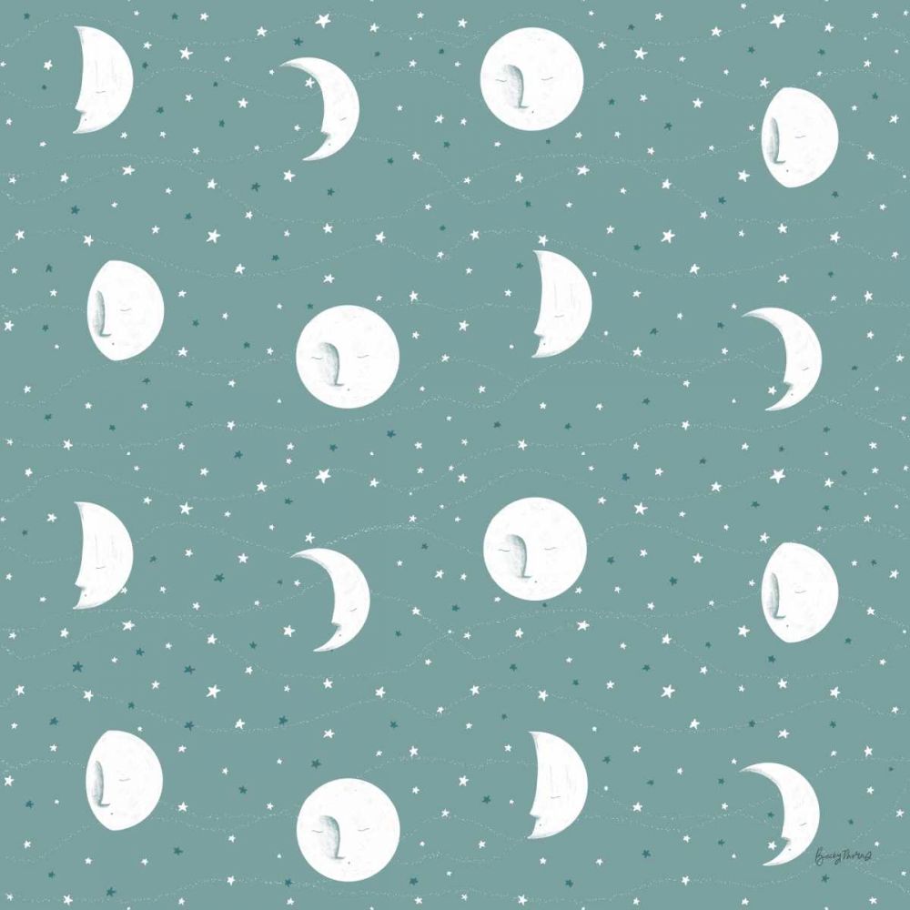 Sweet Dreams Bunny Pattern IVB art print by Becky Thorns for $57.95 CAD