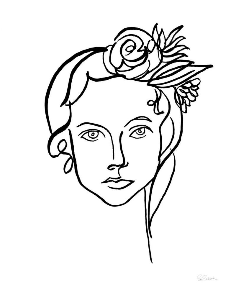 Ink Women I art print by Sue Schlabach for $57.95 CAD