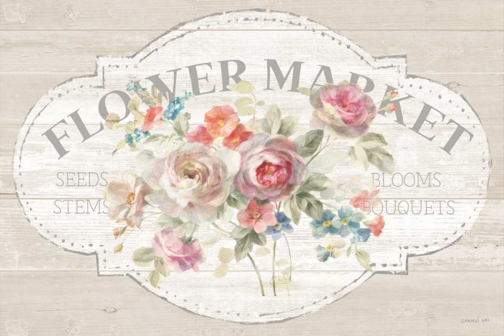 Cottage Garden I on wood art print by Danhui Nai for $57.95 CAD