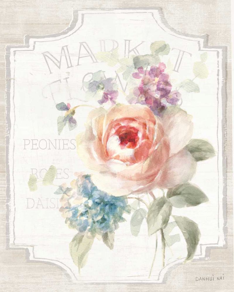 Cottage Garden III on wood art print by Danhui Nai for $57.95 CAD