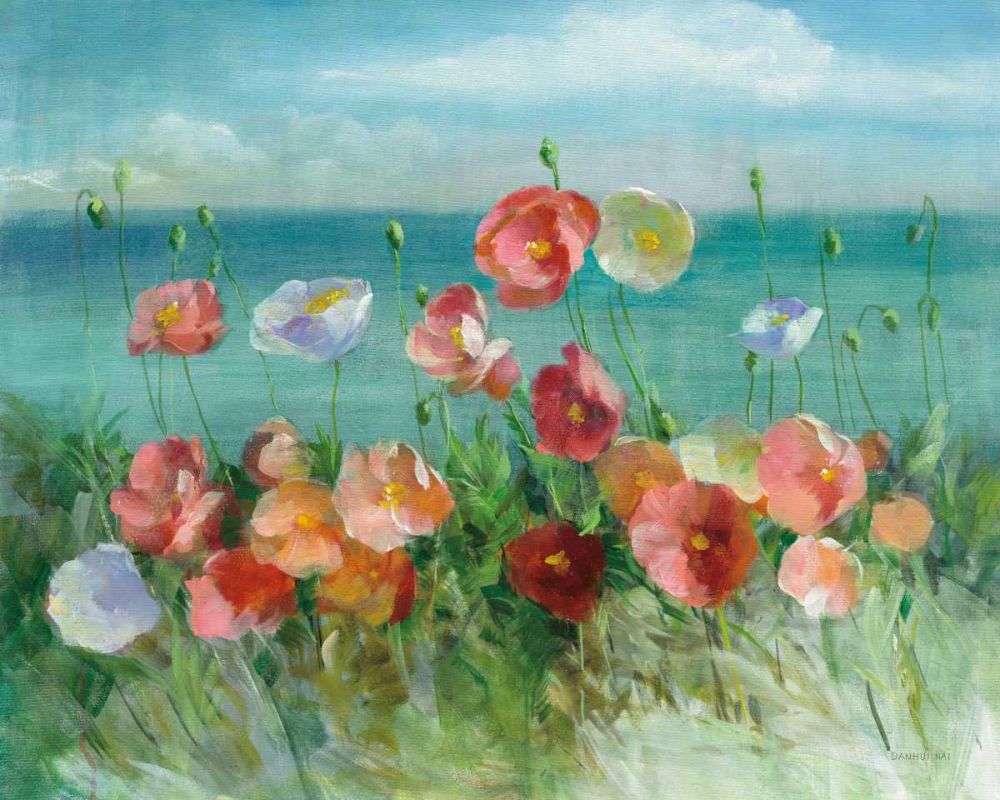 Coastal Poppies art print by Danhui Nai for $57.95 CAD