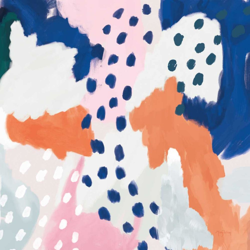 Royal Blue Life I Crop art print by Mary Urban for $57.95 CAD