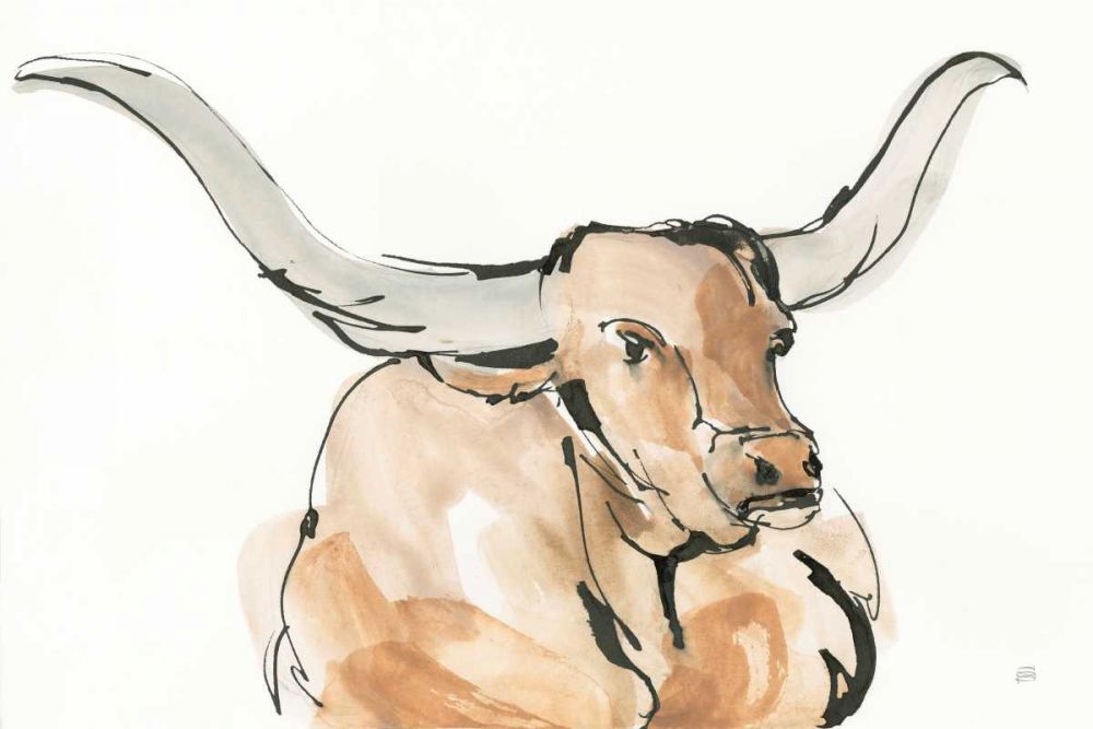 Longhorn I art print by Chris Paschke for $57.95 CAD