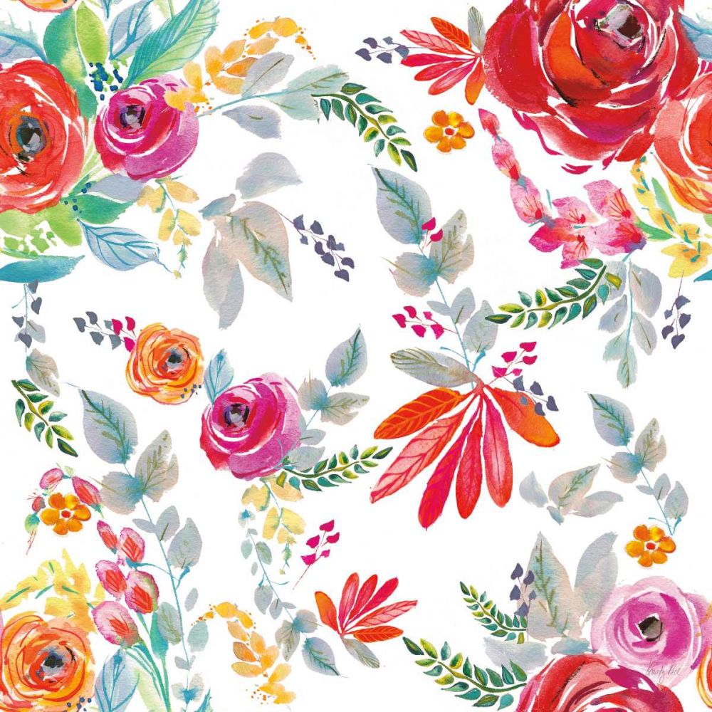 Fridas Flower Fancy Pattern II art print by Kristy Rice for $57.95 CAD
