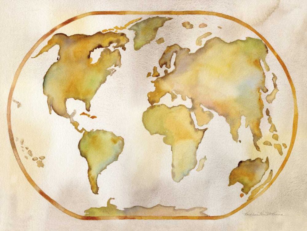 Around the World art print by Kathleen Parr McKenna for $57.95 CAD