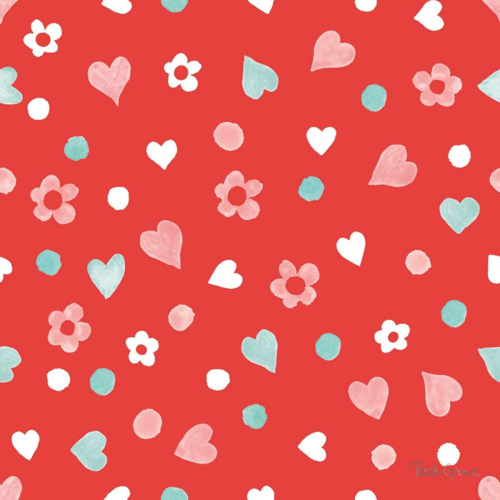 Paws of Love Pattern IIC art print by Beth Grove for $57.95 CAD