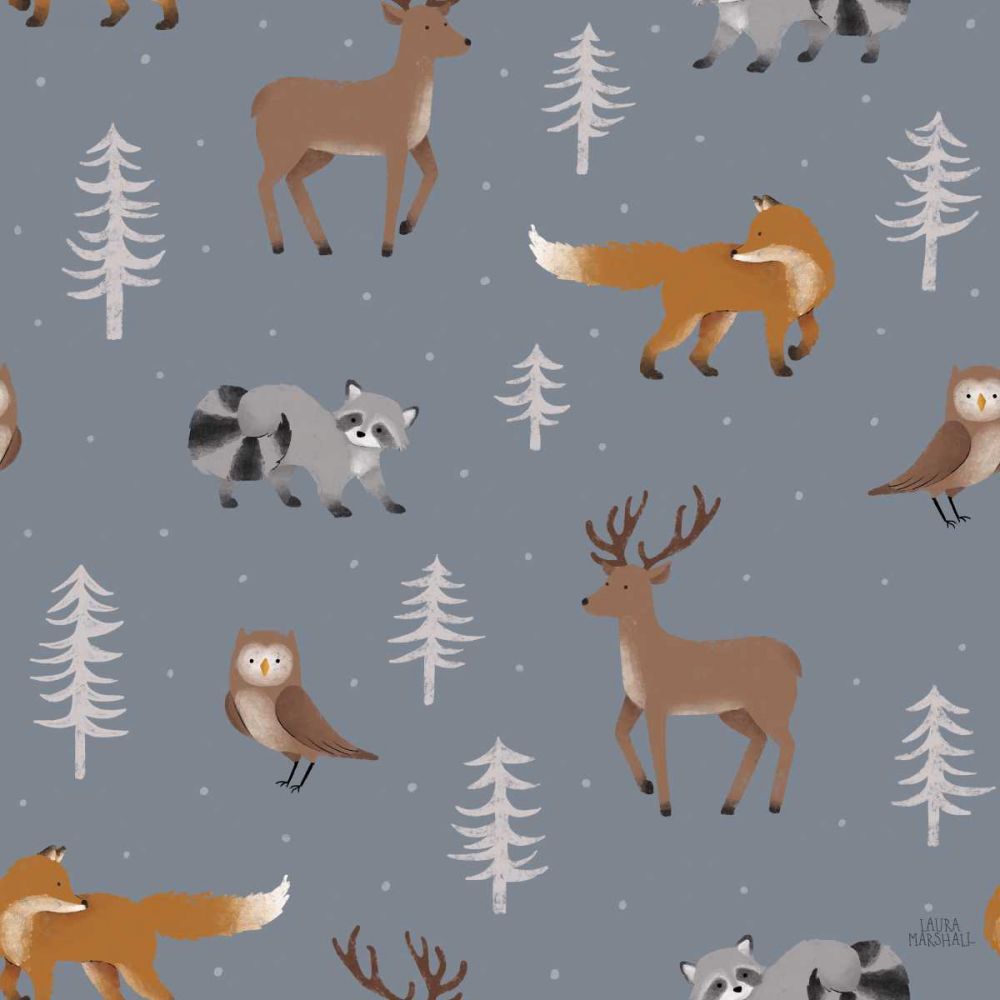 Gone Glamping Pattern VIC art print by Laura Marshall for $57.95 CAD