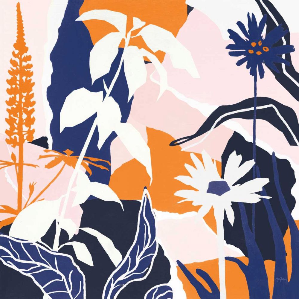 Happy Place II Blue art print by Mary Urban for $57.95 CAD