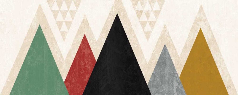 Mod Triangles Panel I art print by Michael Mullan for $57.95 CAD