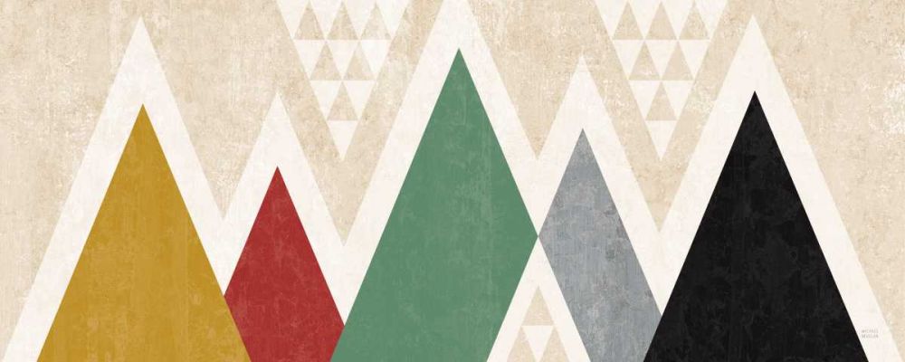 Mod Triangles Panel II art print by Michael Mullan for $57.95 CAD