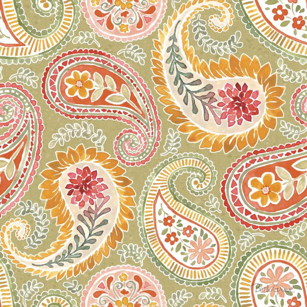 Harvest Bouquet Pattern IIIB art print by Beth Grove for $57.95 CAD