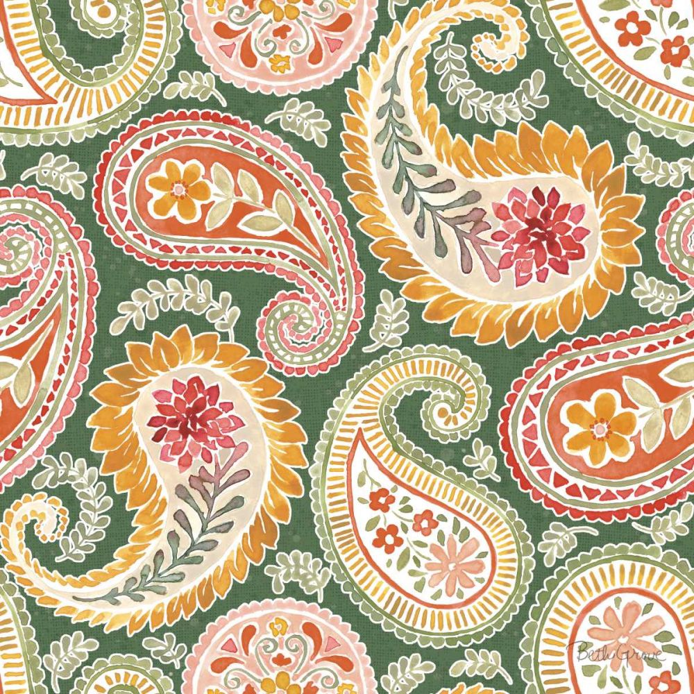 Harvest Bouquet Pattern IIIF art print by Beth Grove for $57.95 CAD