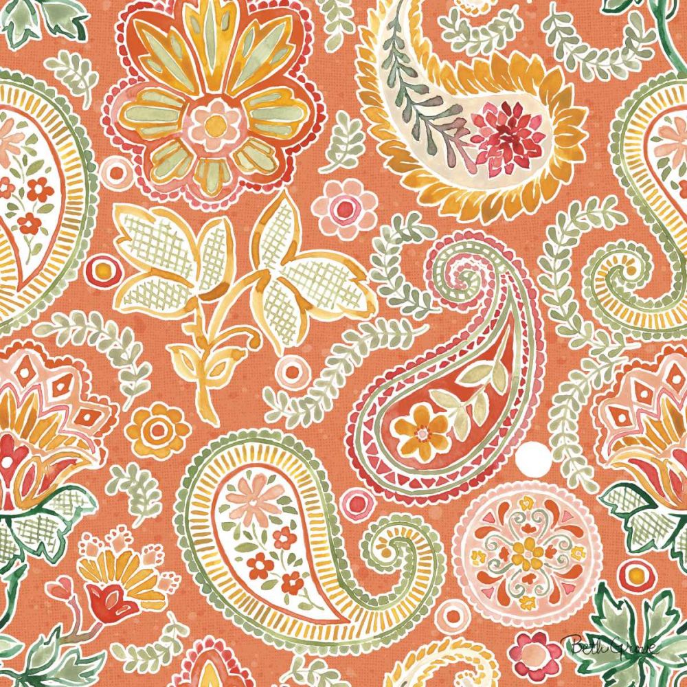 Harvest Bouquet Pattern VIIC art print by Beth Grove for $57.95 CAD