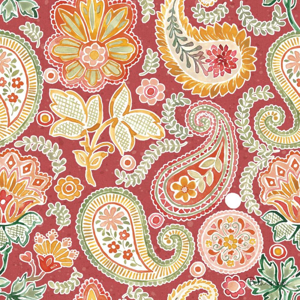 Harvest Bouquet Pattern VIID art print by Beth Grove for $57.95 CAD