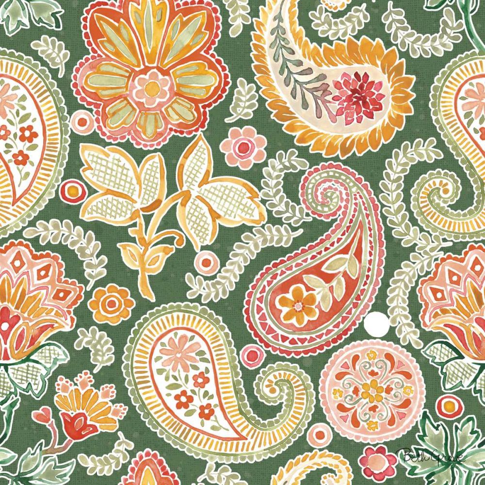 Harvest Bouquet Pattern VIIF art print by Beth Grove for $57.95 CAD