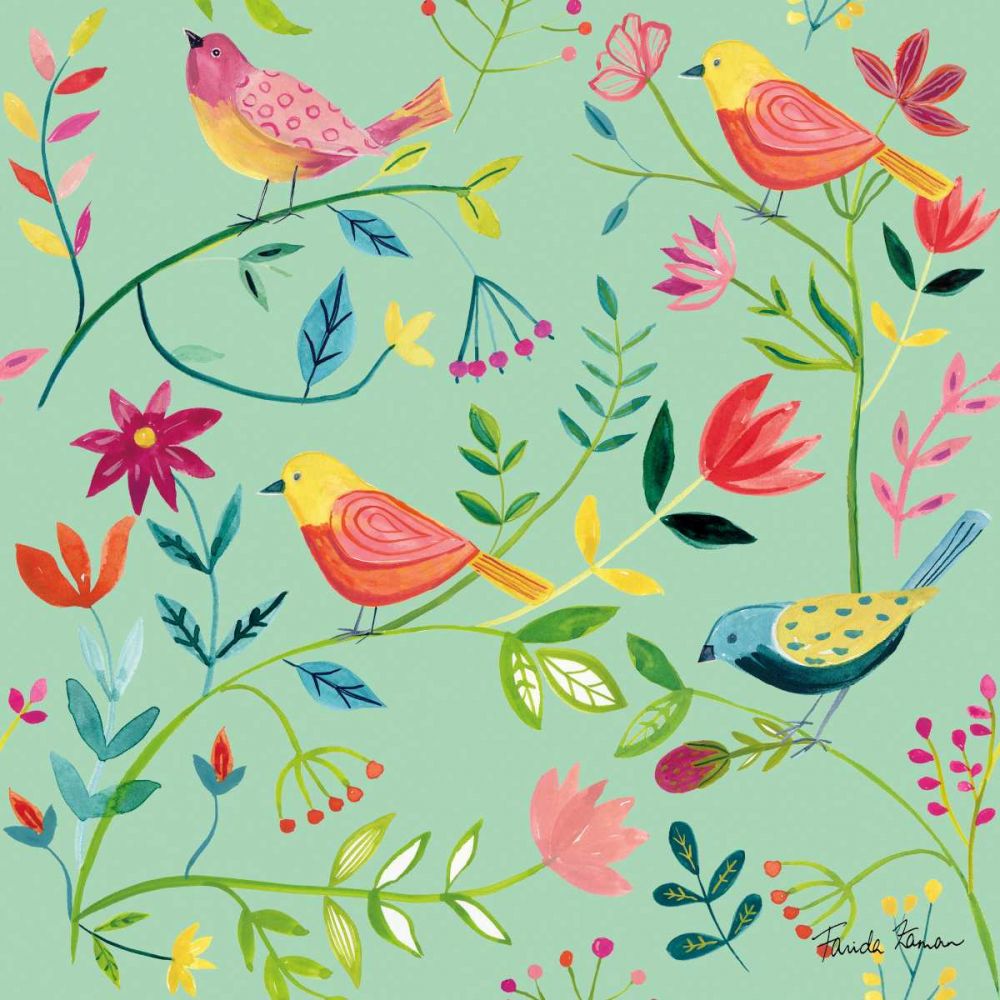 Budding Beauty Pattern IC art print by Farida Zaman for $57.95 CAD