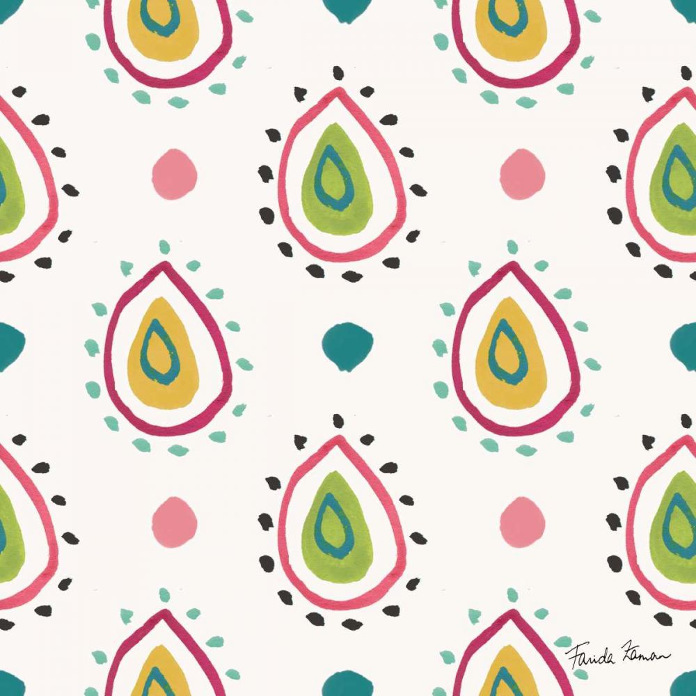 Budding Beauty Pattern IIIA art print by Farida Zaman for $57.95 CAD