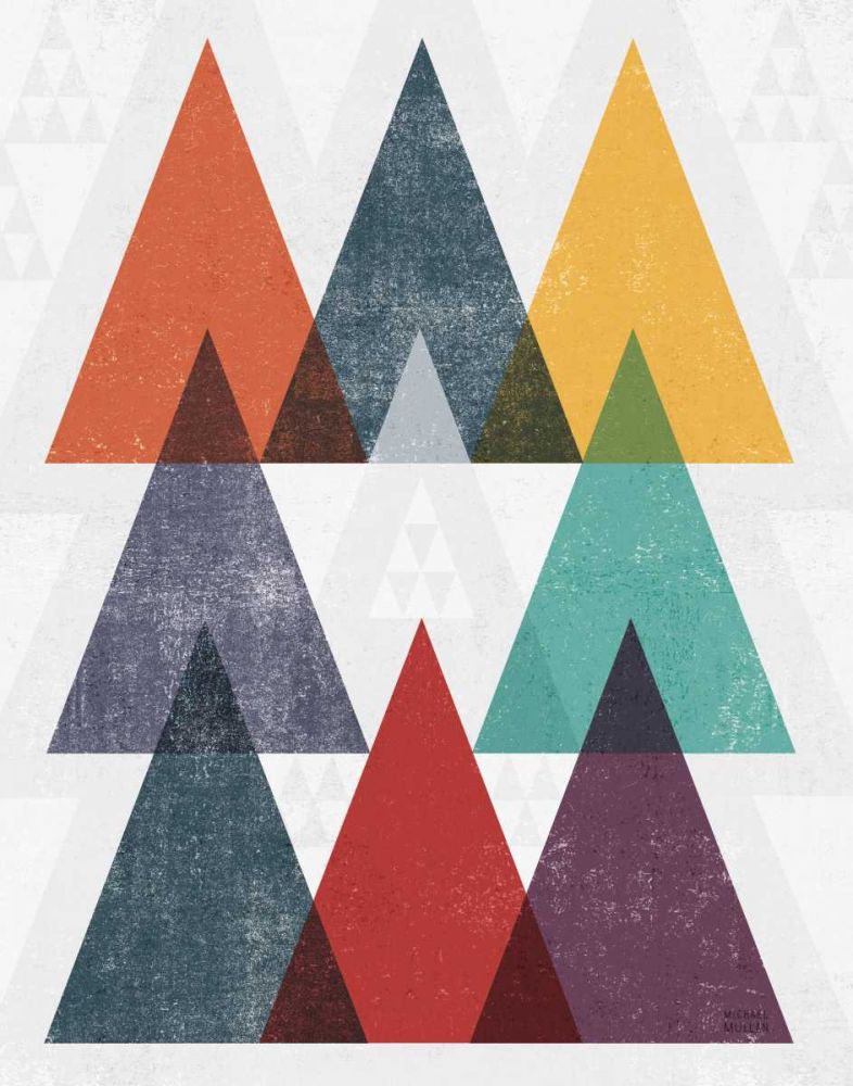 Mod Triangle III v2 Retro II art print by Michael Mullan for $57.95 CAD