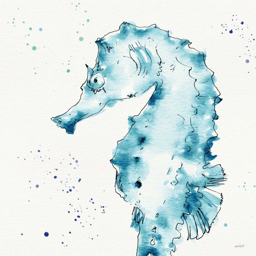 Deep Sea XI Teal art print by Anne Tavoletti for $57.95 CAD