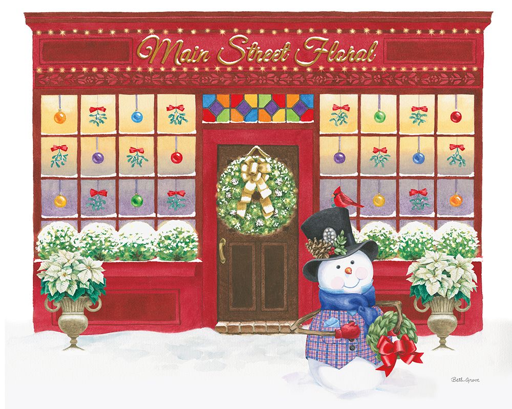 Main Street Christmas III art print by Beth Grove for $57.95 CAD