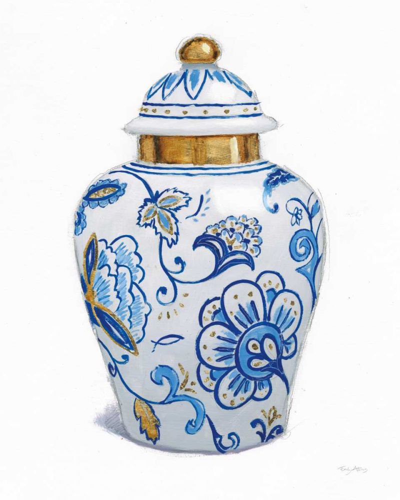 Flora Chinoiserie II art print by Emily Adams for $57.95 CAD