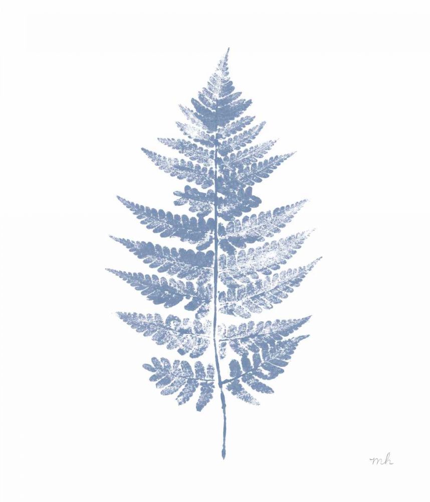 Fern Print I Blue No Shiplap art print by Moira Hershey for $57.95 CAD
